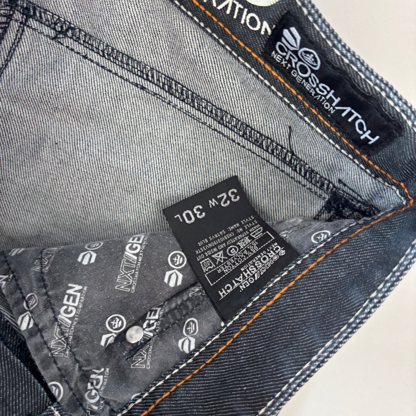 Crosshatch Baggy Jeans (S)