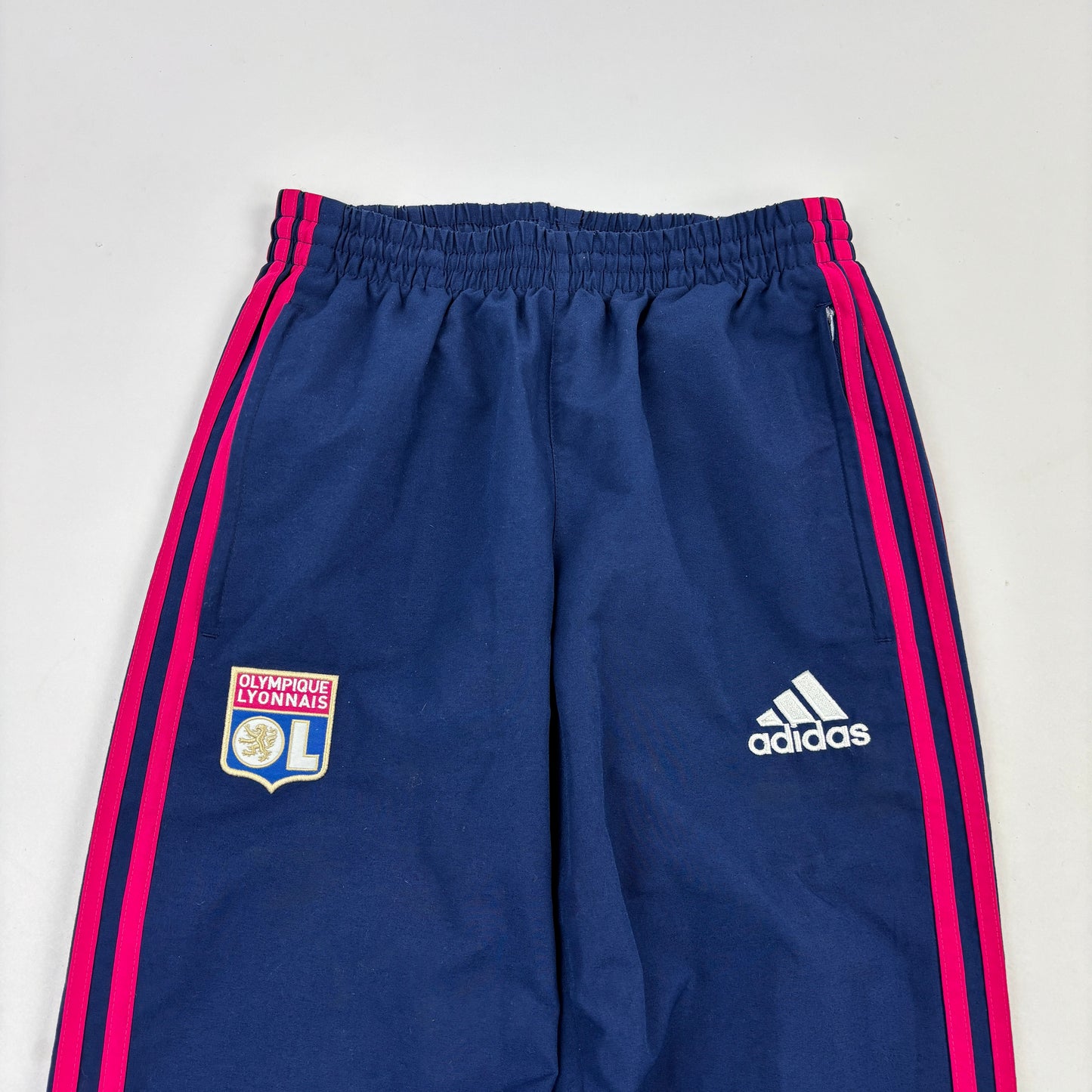 Vintage Adidas Olympique Lyon Trackpants (XS)