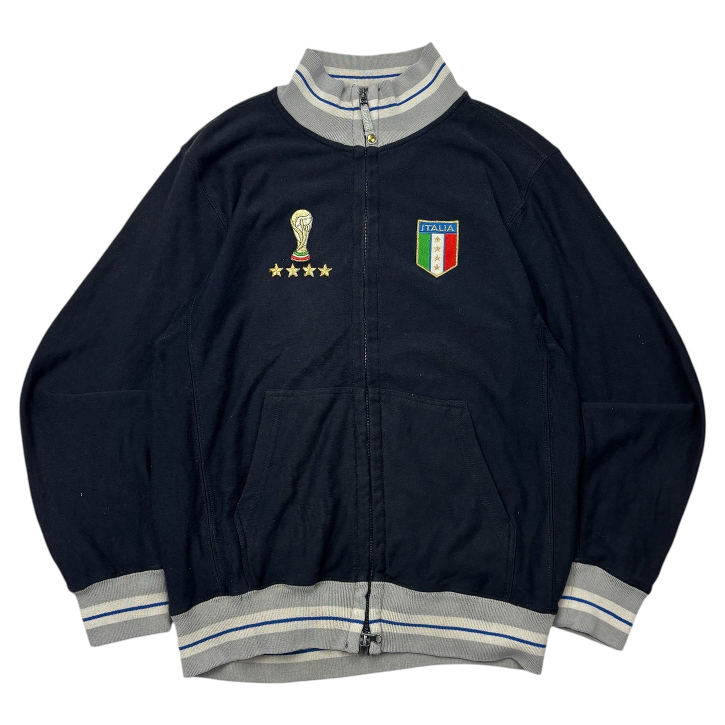 Vintage Italien Zip-Jacke (M)