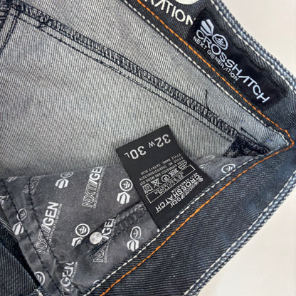 Crosshatch Baggy Jeans (S)