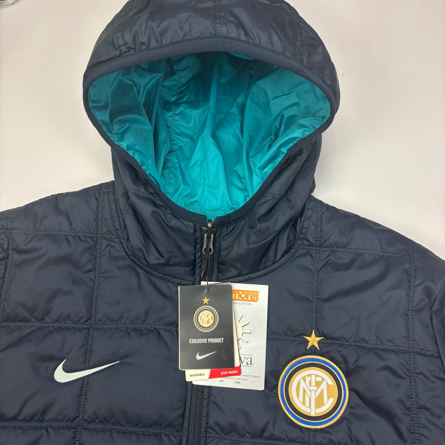 Vintage Nike Inter Mailand reversibel Pufferjacket (XL)