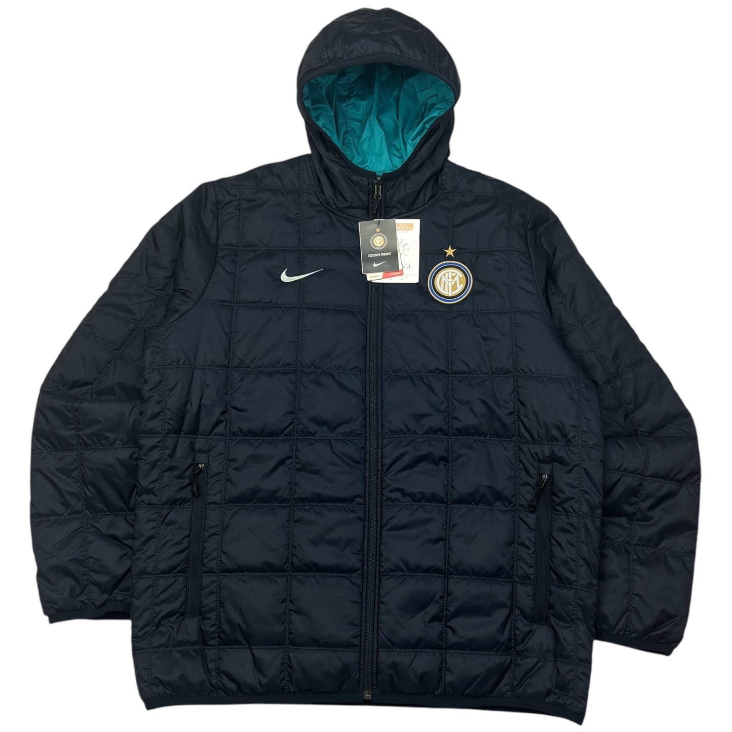 Vintage Nike Inter Mailand reversibel Pufferjacket (XL)